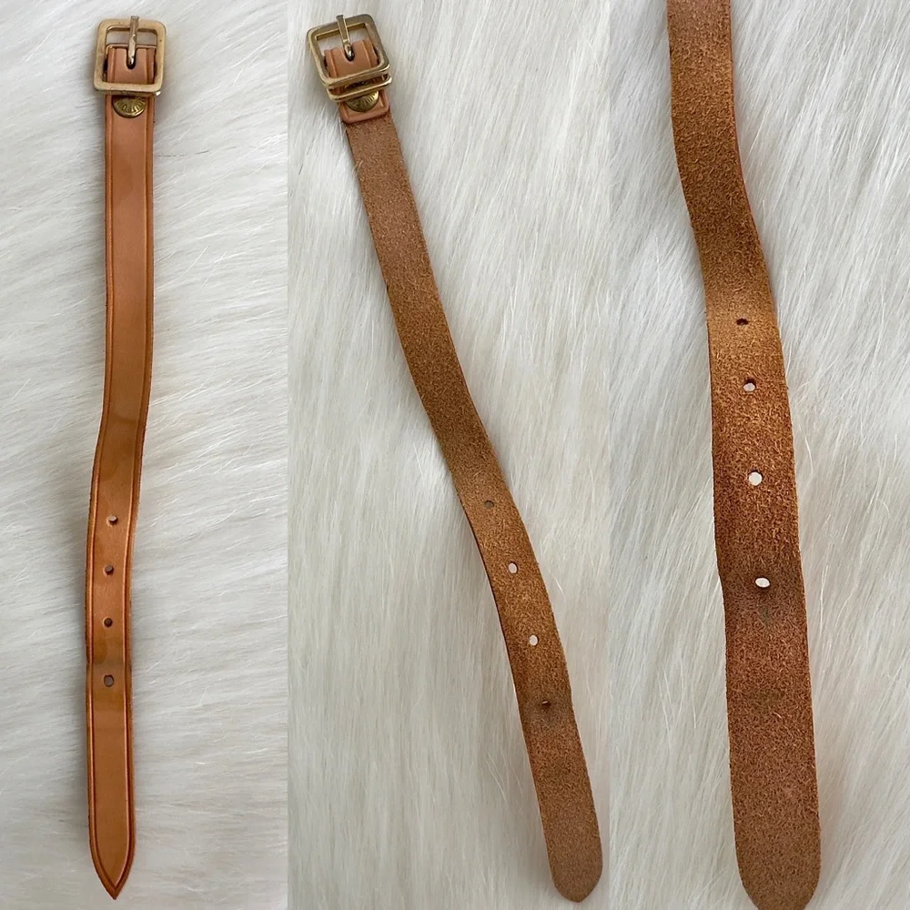 ✨Authentic LOUIS VUITTON Vachetta Leather Luggage Tag With Looping Strap Holder - Picture 12 of 16